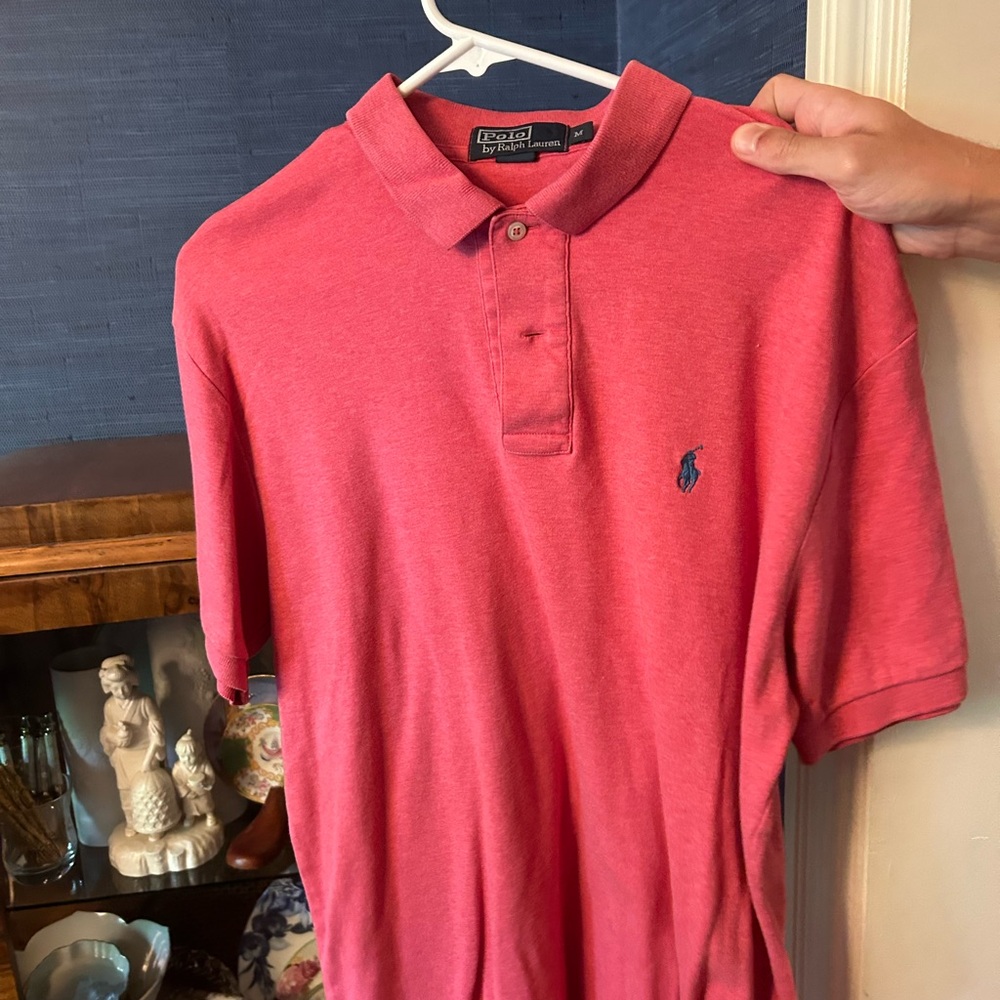 Ralph Lauren Pink Polo Shirt Classic Design